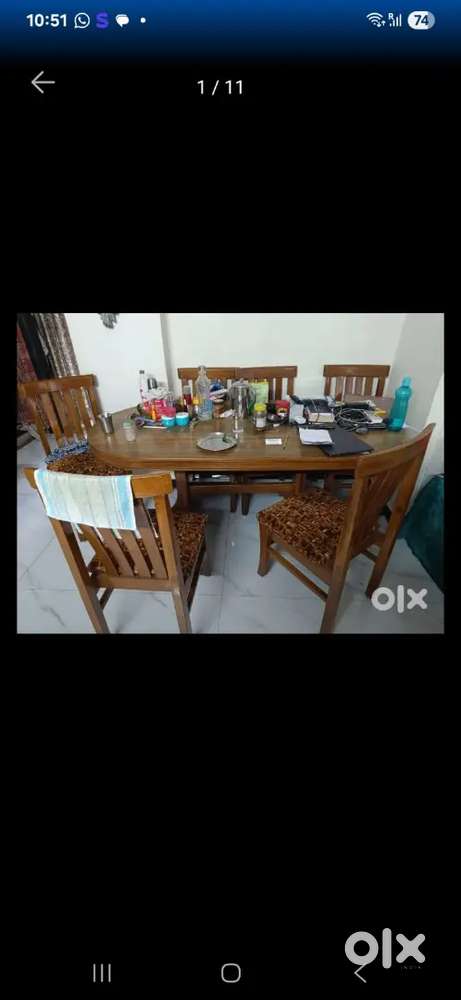 Wooden Dining set 6 seater and extra CENTRE TABLE