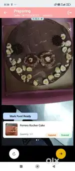 We went paker for cake order swiggy and zomato