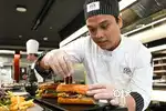 Need sandwich,juice,pastry master