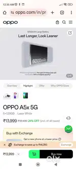 Oppo A5X ( 6 GB / 128 GB)