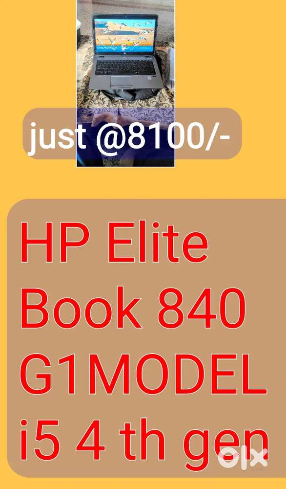 HP Elite Book Intel core i5 4 Gen. Face lock and finger print ition
