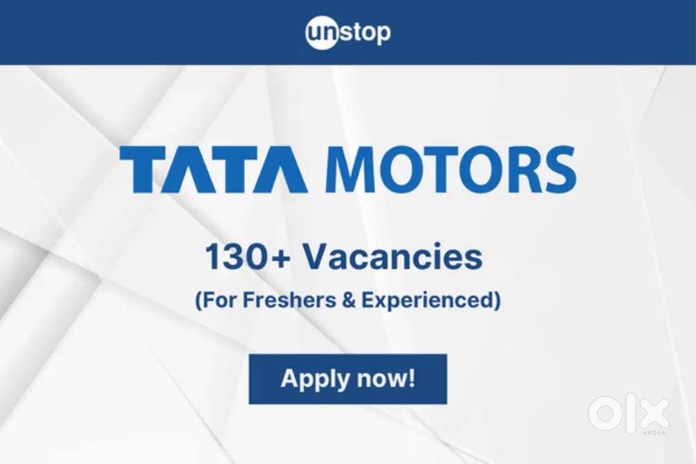Huge vacancy in Tata motors apply fast