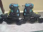 Lifelong Inline Roller Skates (Size 43–46, UK-8 to 10) + Guard & Pads