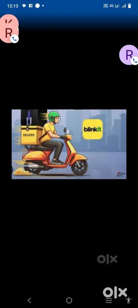 Hiring for Kolkata blinkit delivery boy job