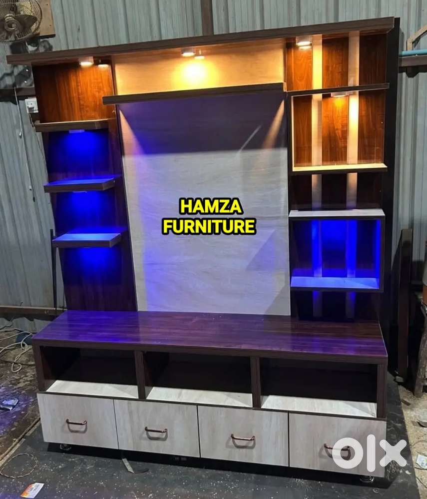 HAMZA FURNITURE NEW LOOK PARTICLE WOOD 5by6 TV CABINET WITH STORAGE