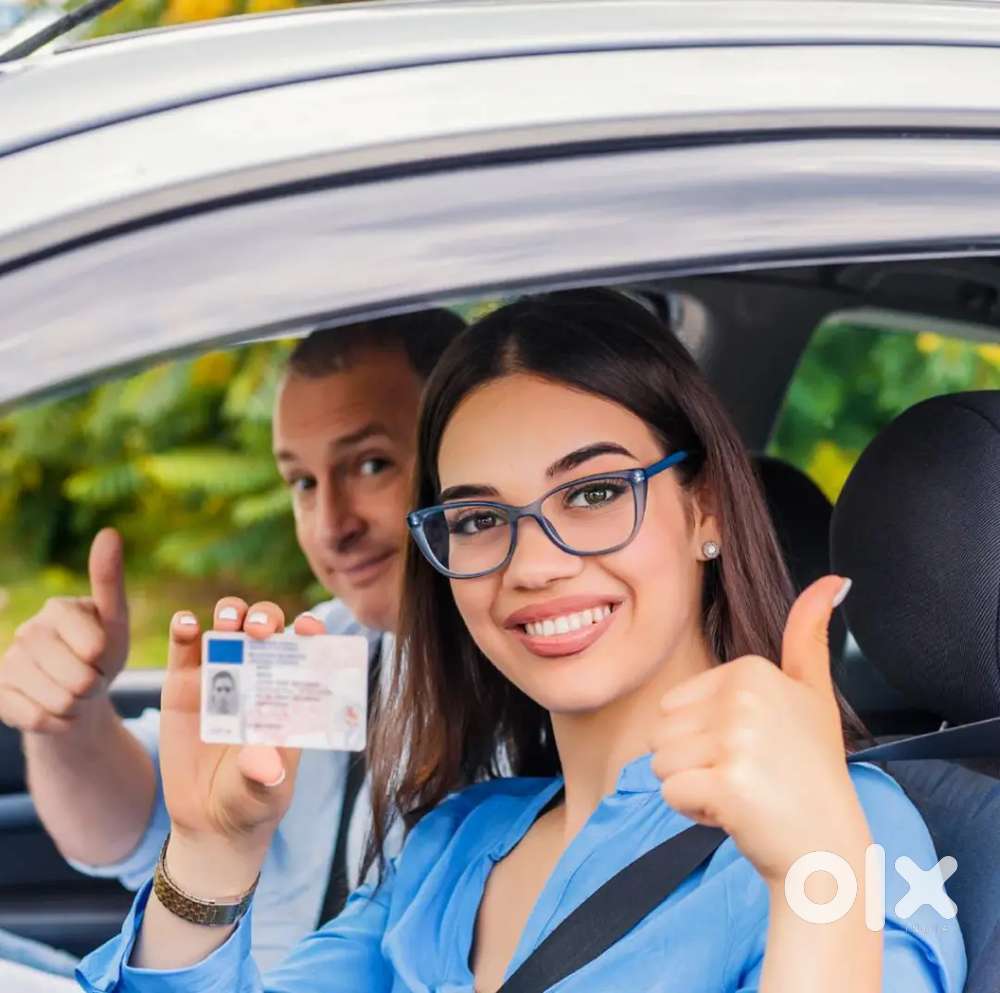 Lady driving instructor,