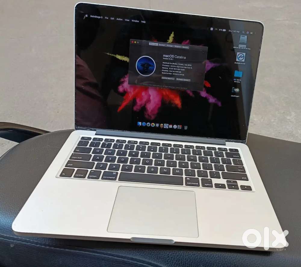 Mac book pro 2013 model with main stage