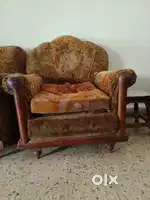 Solid teak wood maharaja style sofa set 3 + 1 seater