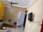 1bhk is provided with b2bed mattress Almirah cooler fridge