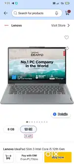 Lenovo laptop ideal slim3