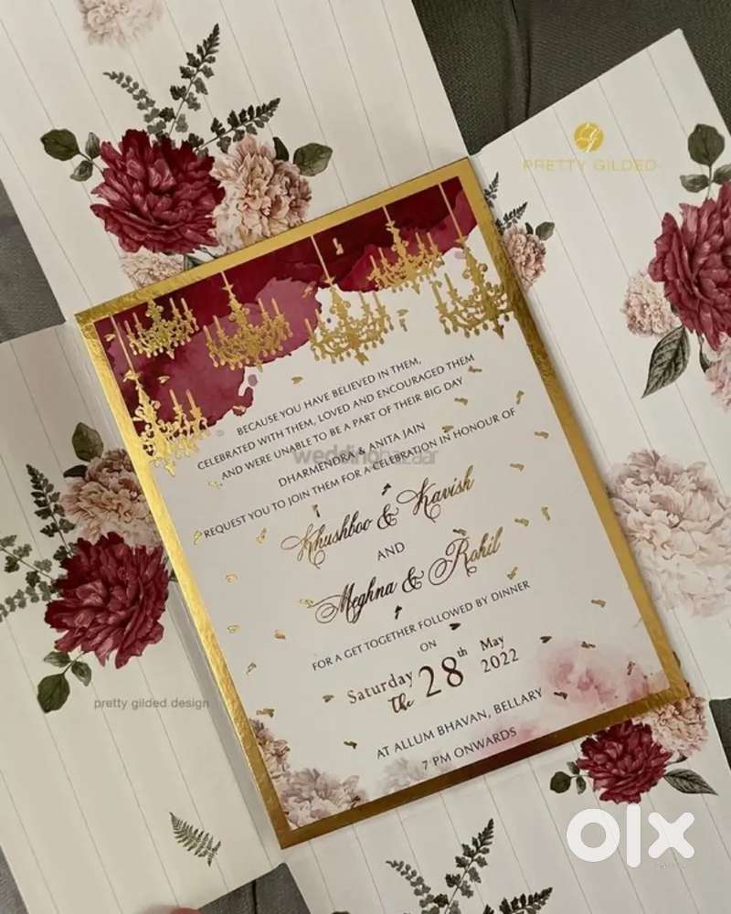 Marriage and Invitation Card Design at ₹99