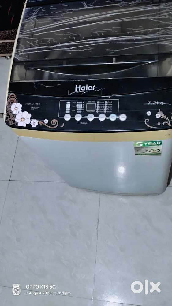 Haier 7.2 kgs fully automatic top load washing machine