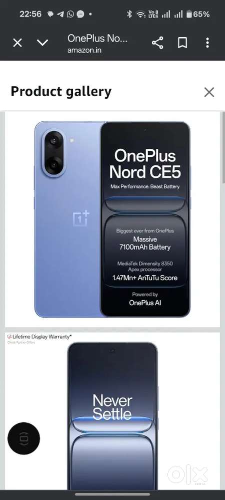 Oneplus nord ce 5 1 month old in excellent condition