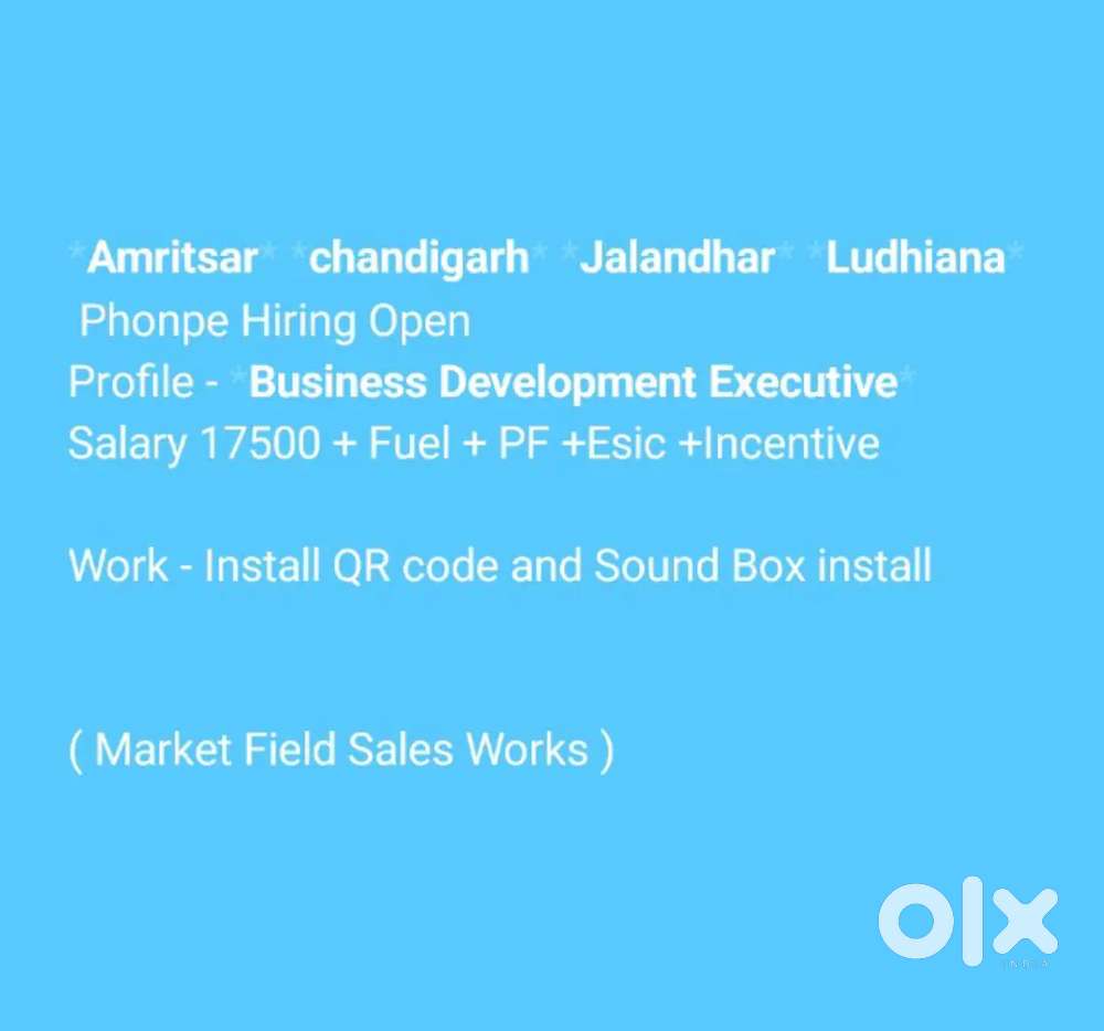 Sales Executive Required in Giaspura  Ludhiana