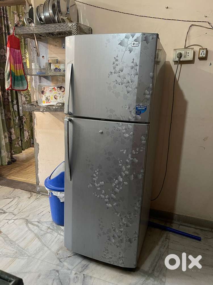 Lg fridge colour grey flower print