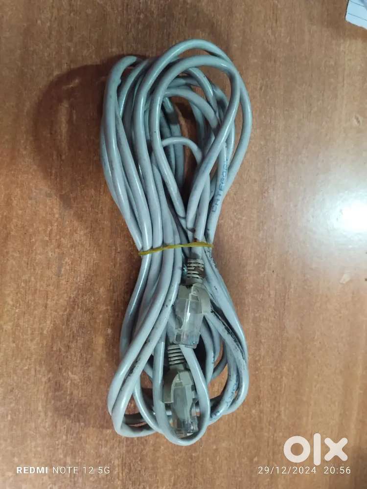 Computer Lan Cable 4.4 Metres (White) (CAT 5e)