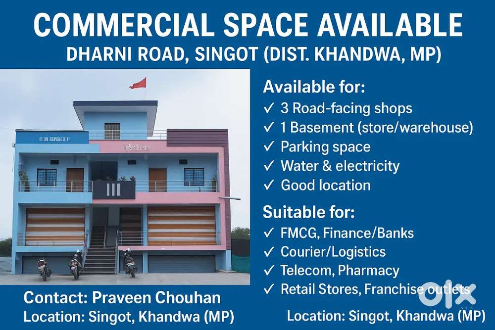 Rent buldding bank , shop , multinational company