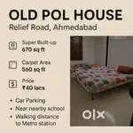 4-Floor Renovated Pol House for Sale – Relief Road, Ahmedabad