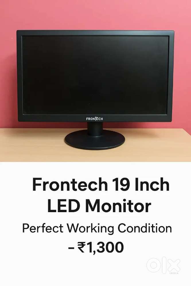 Frontech 19 Inch LED Monitor – Perfect Working Condition