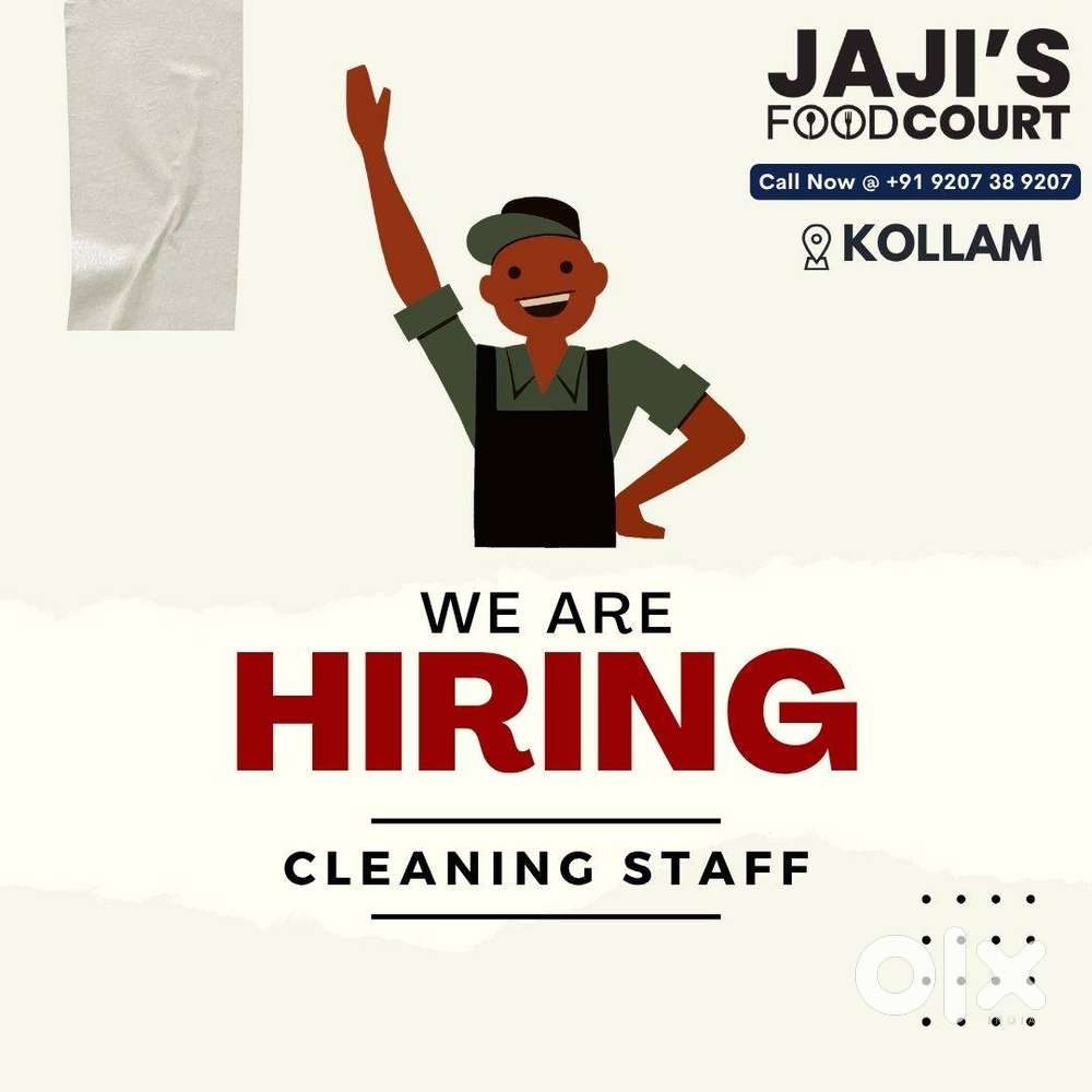 Cleaning Staff Needed – Kollam