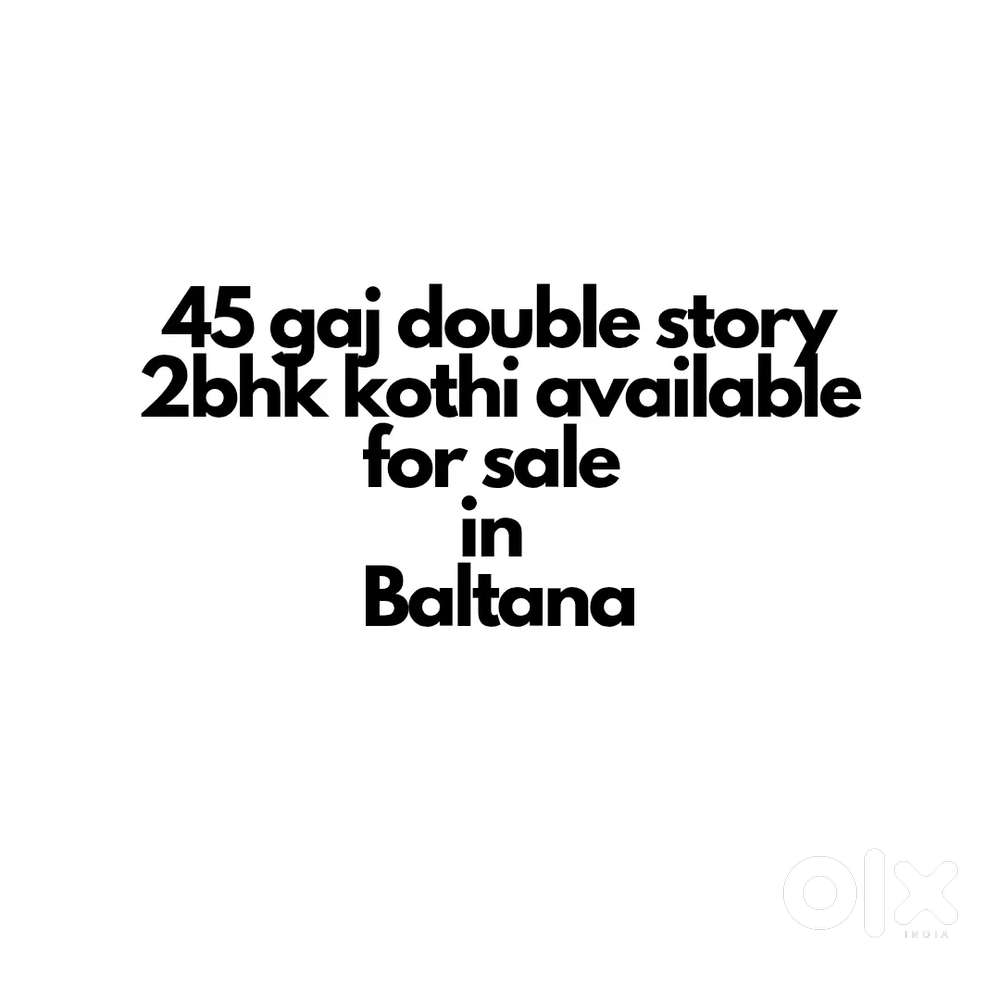 Double story 2bhk kothi available for sale in Baltana