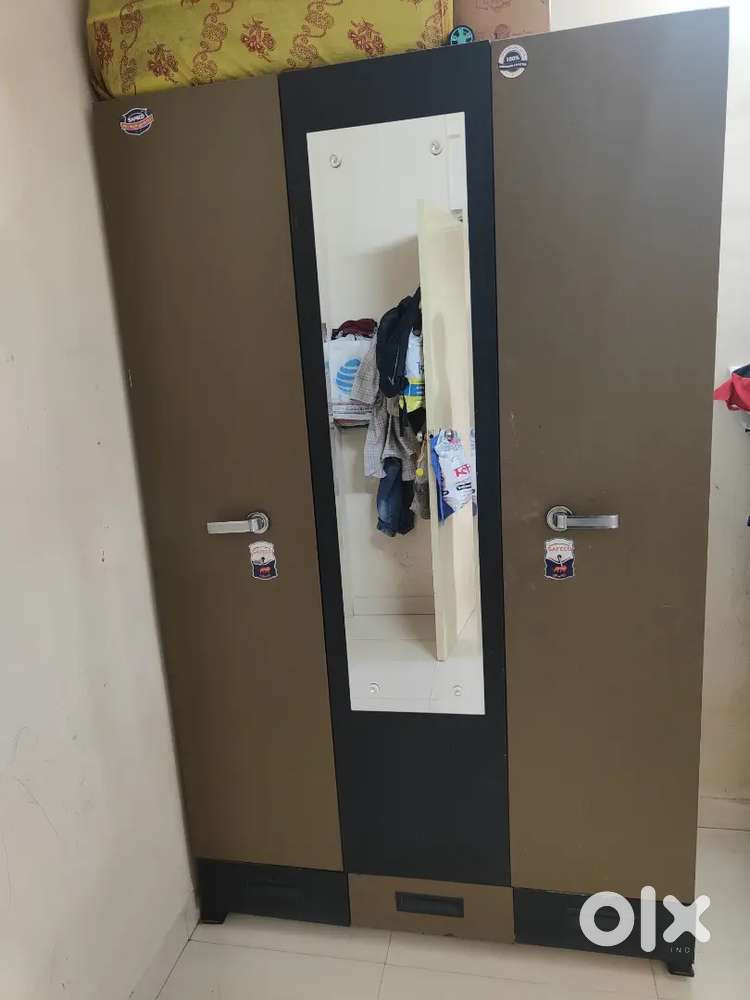 Triple door Steel wardrobe.