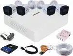Hikvision 2mp Full HD night vision cctv camera setup Qty-4