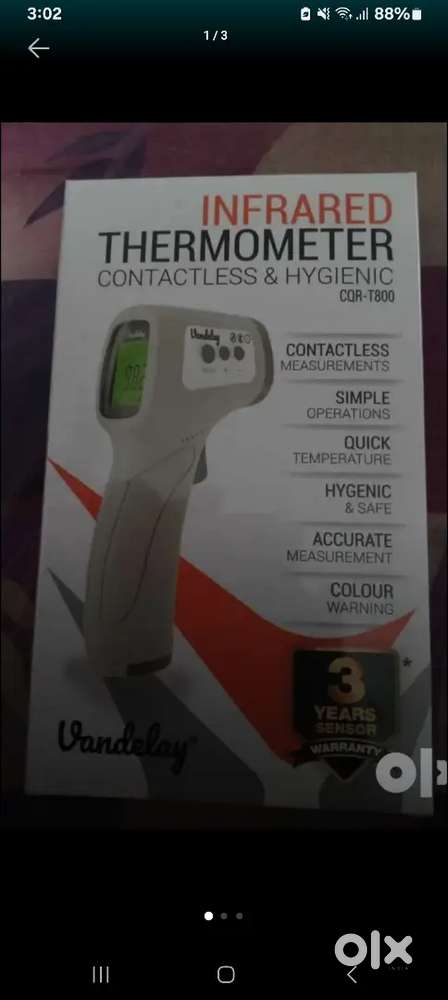 Description
INFRARED THERMOMETER.CONTACTLESS & HYGIENIC CQR-T800