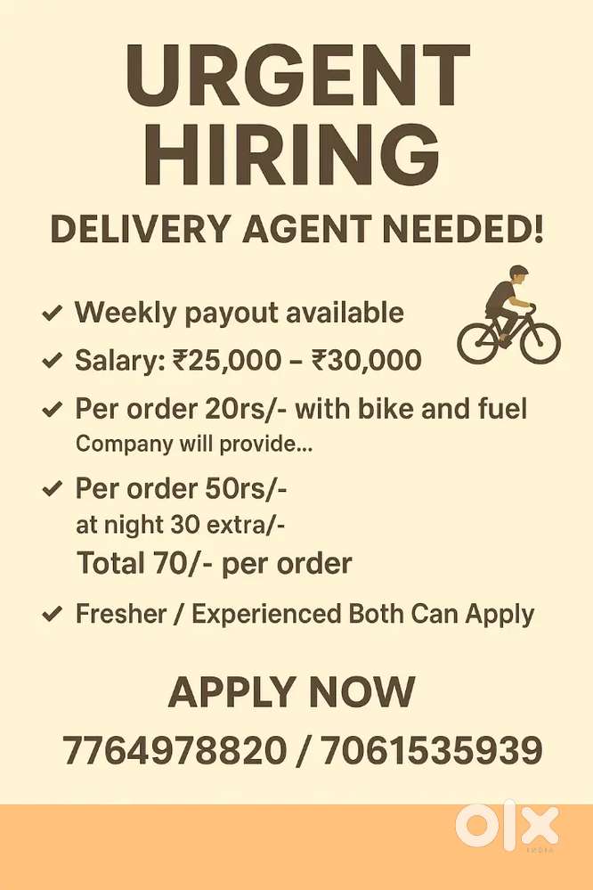 Delivery Boy biker