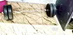 Dumbell with curl rod