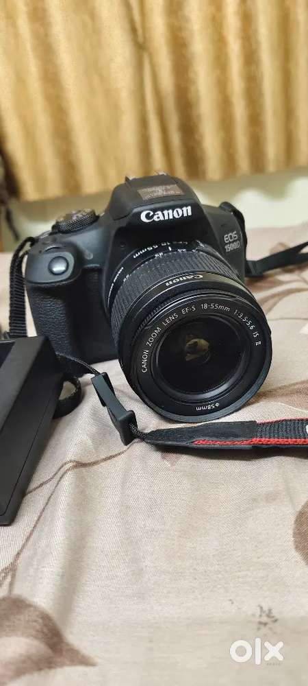 Canon EOS 1500D DSLR camera body 18 -55mm IS ll lens black
