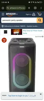 Panasonic party sound bar