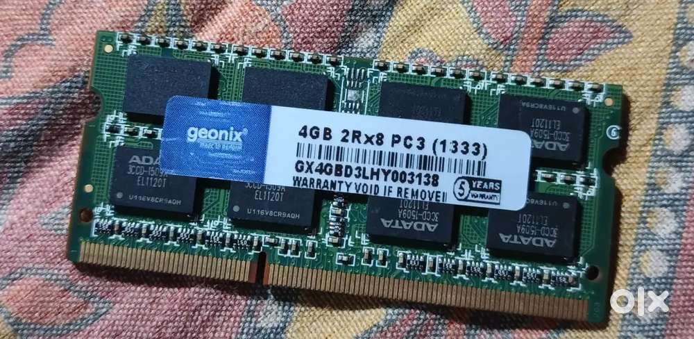 Laptop ram 4gb + 4gb DDR3L 1600mhz for standard and gaming laptop