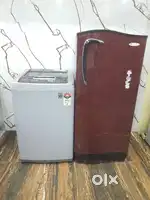 Godrej single door refrigerator and lg top load washing machine $