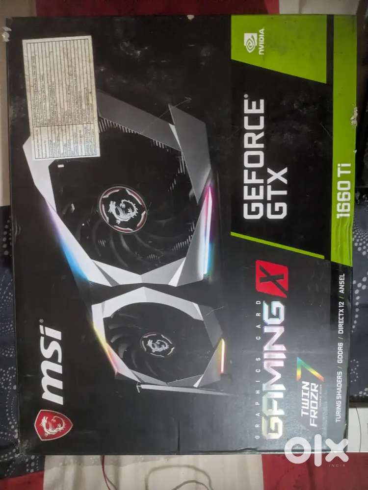 Msi 1660ti 6gb ddr6 graphics card