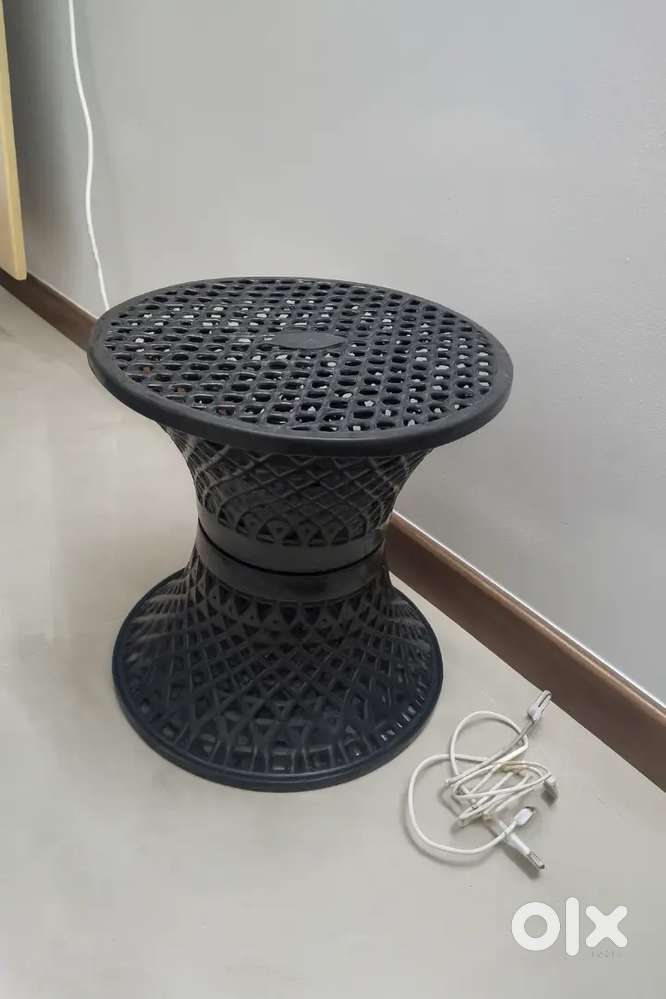 Black Plastic Multipurpose Stool / Stand – Good Condition