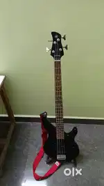 4 String Bass Guitar with Premium padded gig bag.
