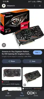 Graphics card gigabyte rx 590 8gb