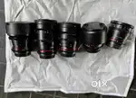 Samyang cine lens set of 5 lenses in good condition