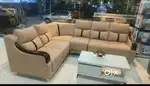 L shape sofa cream colour