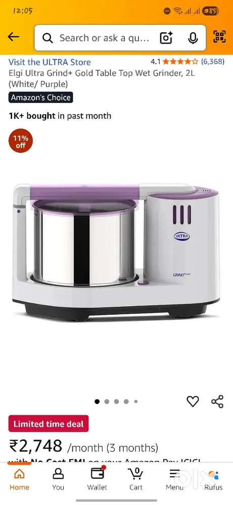 Ultra grinder new only used twice