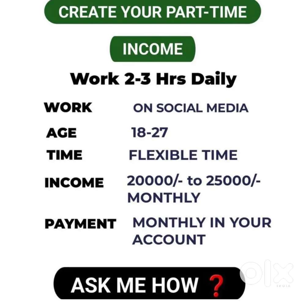 Work From Home ( Part Time / Full Time ) Time Flexible