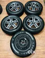 18 inch thar roxx oem mahindra wheels and ceat og tyres new removed