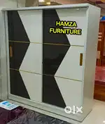 HAMZA FURNITURE NEW DESIGNER LOOK PLYWOOD 6×6.5 SLIDING WARDROBE