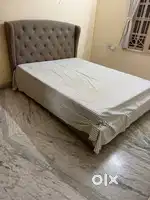 Urban ladder cot (queen size without storage) and Wakefit bed