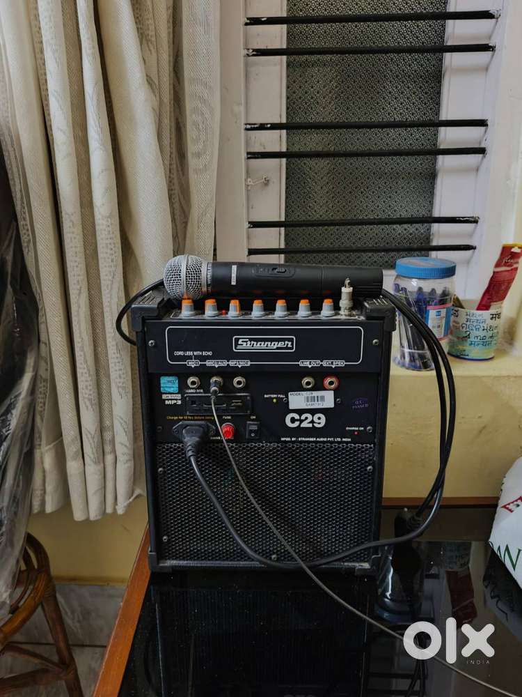Stranger karaoke speaker with cordless mike