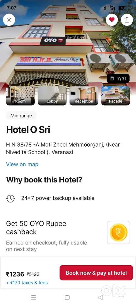 बनारस  के लिये होटल पार्टनर चाहिये जो इन्वेस्ट कर सके