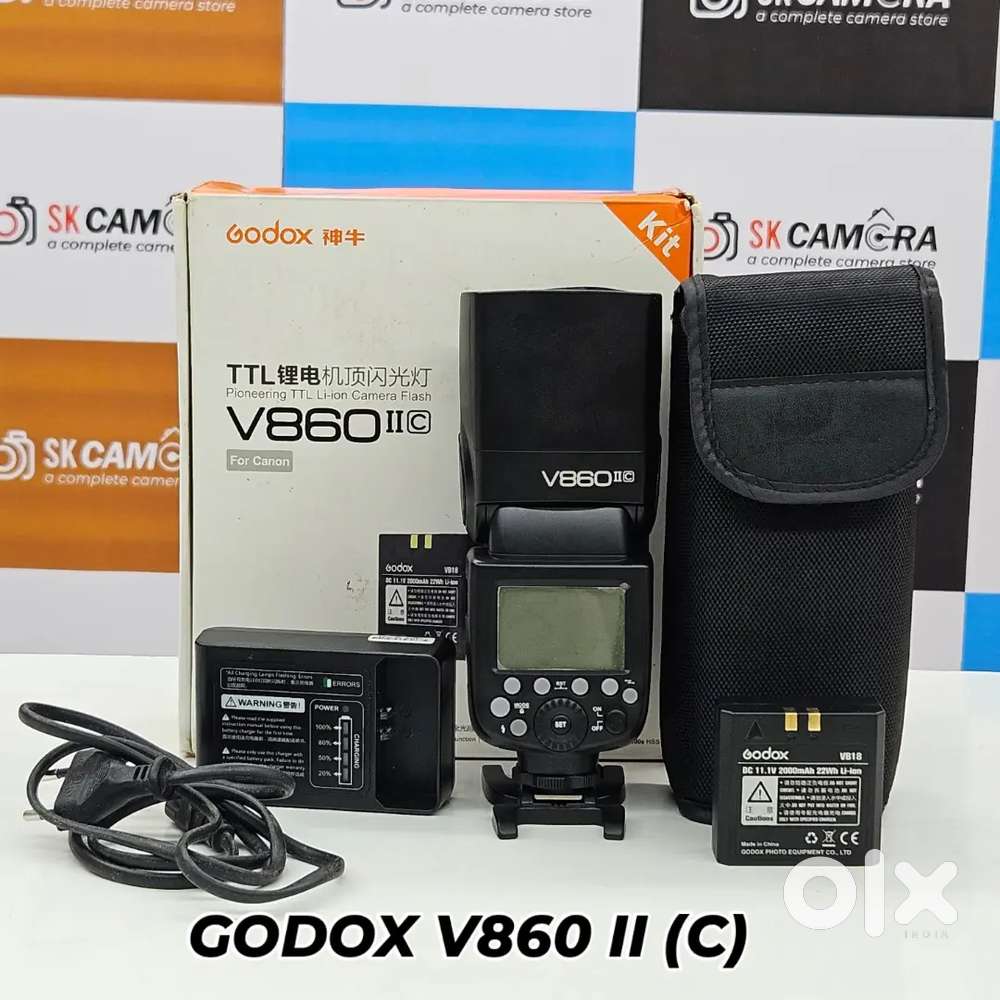 Godox V860 II (C) – Professional TTL Li-ion Flash for Canon DSLR.