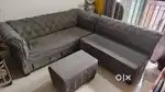 L-Shaped 6-Seater Sofa – Grey (Good Condition, Urgent Sale)
