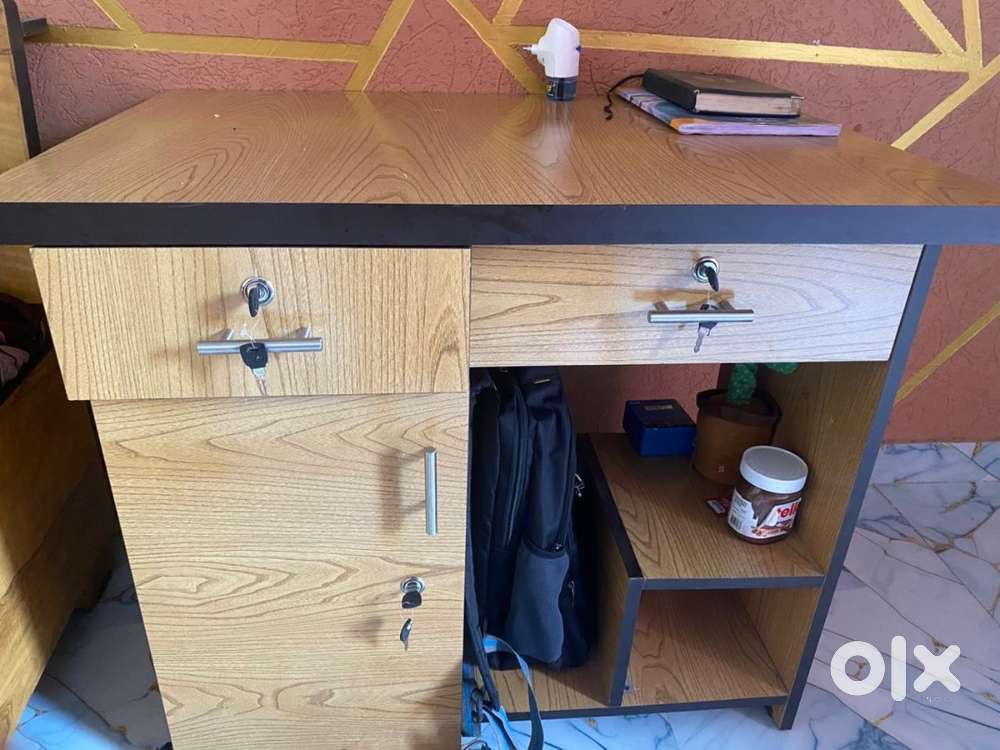 Selling my furniture (office table, cooler and chair)